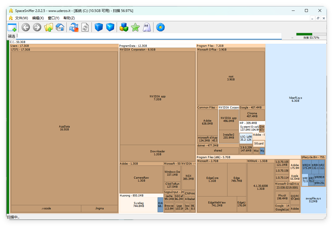 SpaceSniffer v2.0.2.5单文件汉化版--第6张图片 SpaceSniffer v2.0.2.5单文件汉化版--第6张图片